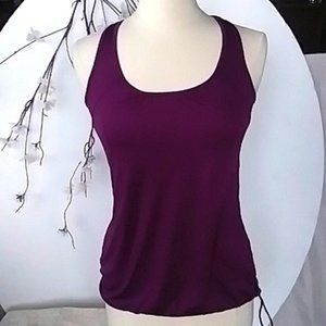 Danskin Now Semi Fitted Exercise Workout Tank Top Plum Purple Size S